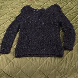 Posh Black Textured Women's Sweater